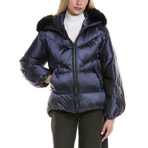 Gorski Womens  Après Down Ski Jacket, Blue